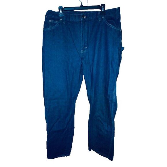 DICKIES LU200RNB 38x32 Carpenter Jeans Indigo 100% Cotton NEW with Tags - Picture 1 of 12
